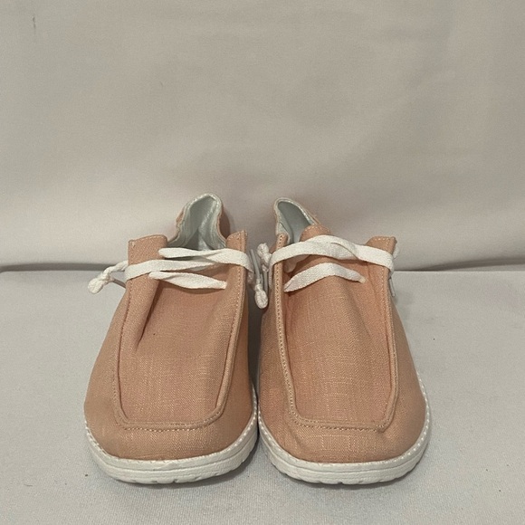 NEW Hey Dude (similar) style blush pink slip on casual lightweight shoes 7.5 - Picture 5 of 5